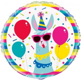 Party Llama Birthday Balloon 
